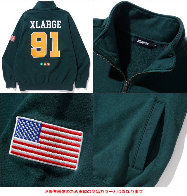 XLARGE（エクストラ ラージ） メンズ ホッケー ハーフジップスウェット