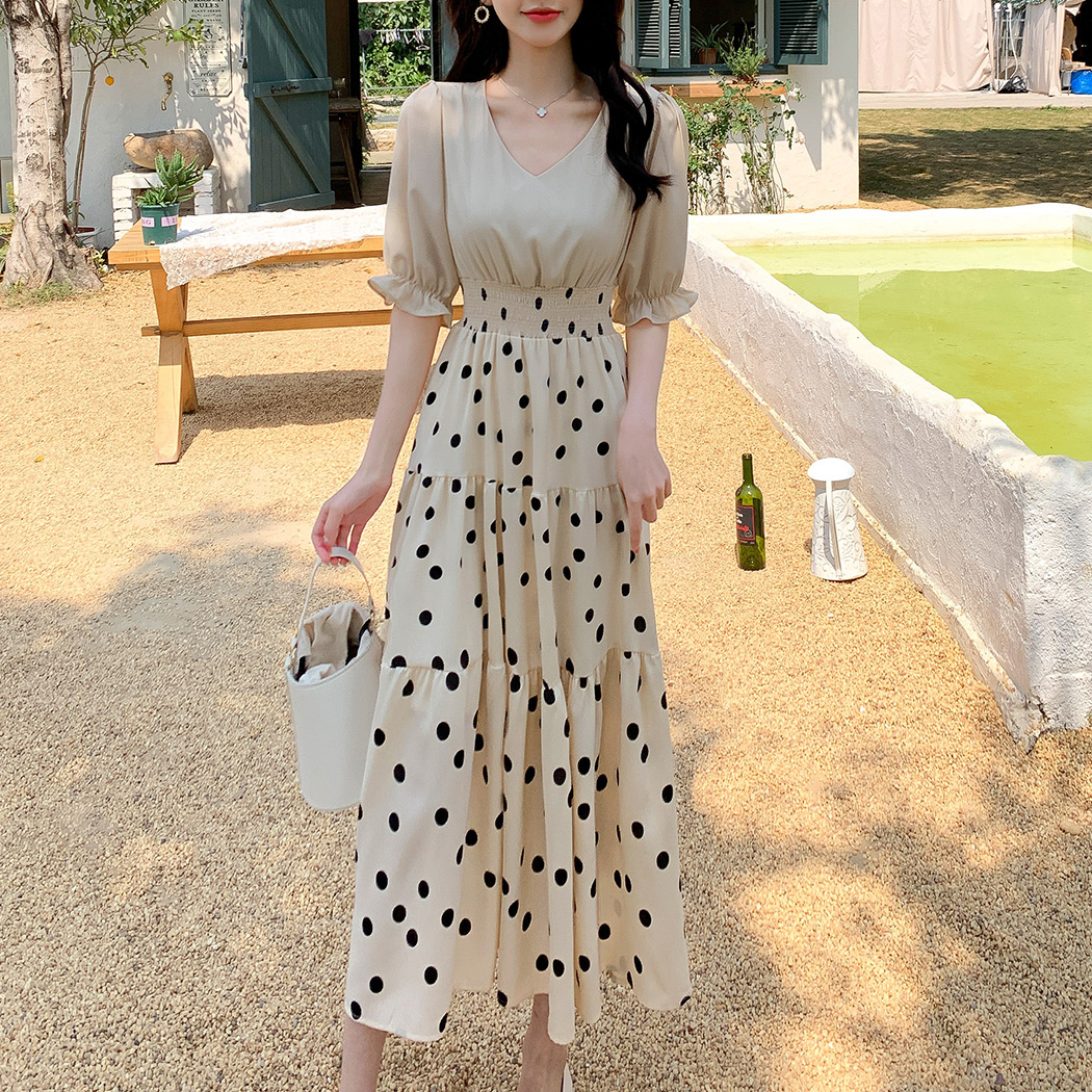 ワンピース 春 夏 きれいめ 大人 レディース キャンディスリーブ