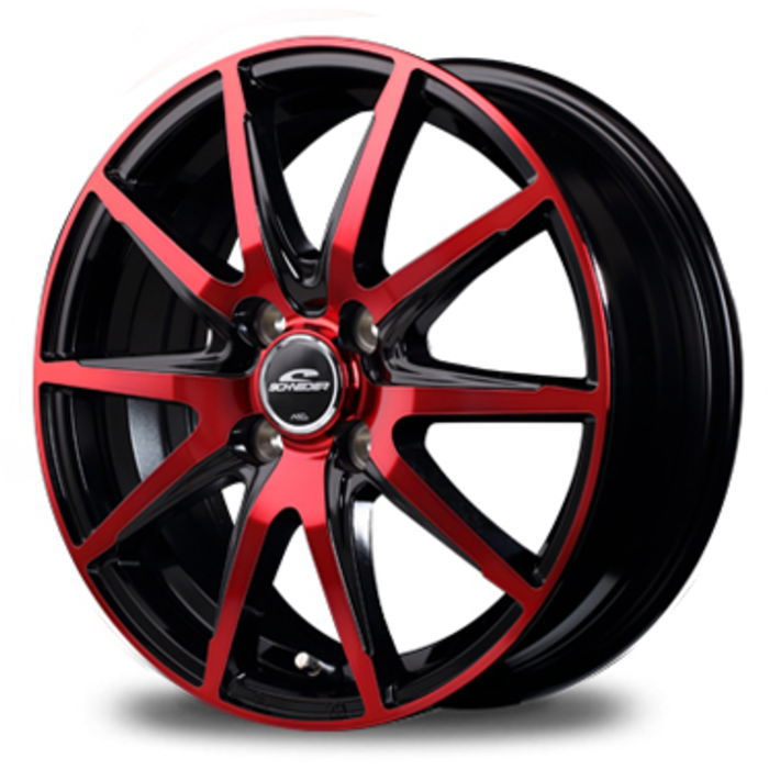 マルカサービス 15インチ 4穴 100 4.5J シュナイダー DR-02 ブラック