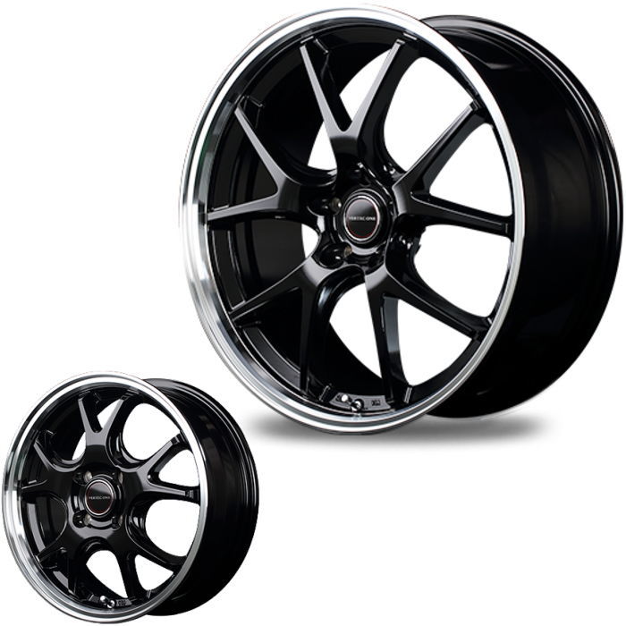 マルカサービス 16インチ 4穴 100 6J VERTEC ONE EXE5 グロッシー