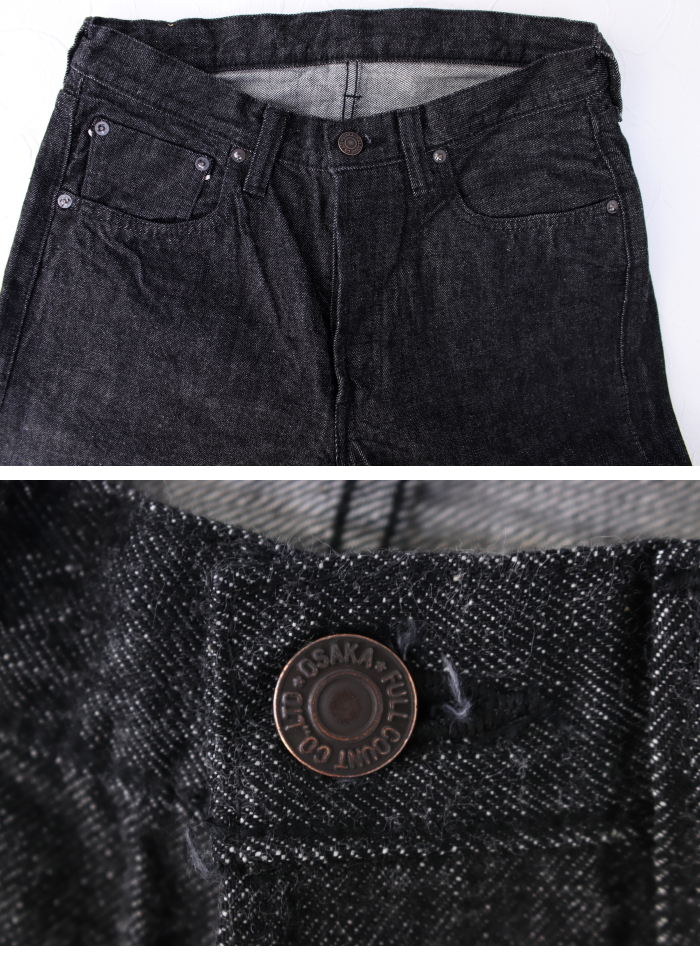 FULLCOUNT（フルカウント） ブラックセルヴィッチデニム ストレート