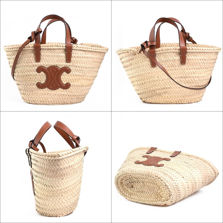 CELINE（セリーヌ） ティーン クラシック パニエ / ラフィア ＆ カーフ