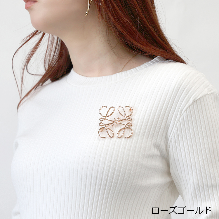 LOEWE（ロエベ） [新品/ラッピング済] ブローチ アナグラム ゴールド