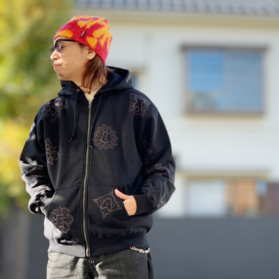 XLARGE（エクストラ ラージ） ジップパーカー ALLOVER EMBROIDERY ZIP