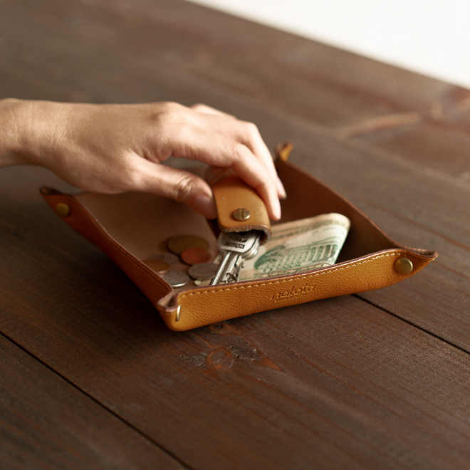 nakota Colunaline トラベルレザートレイ 日本製 栃木レザー レザー