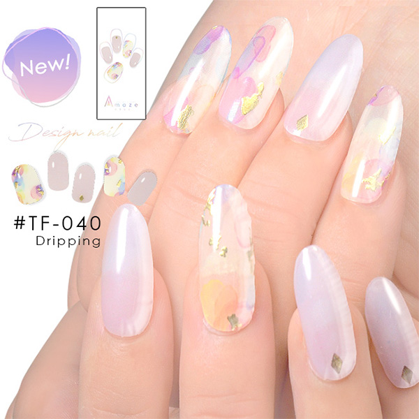 AMAZE 【☆雑誌掲載☆】 ジェルネイルシール 新デザイン AMAZE LILACIL