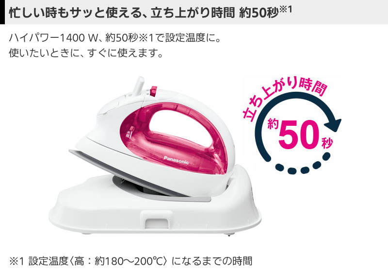 カルル パナソニック Panasonic コードレス スチームアイロン NI-CL313