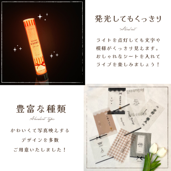 2枚セット ペンライトシート オーダー 推し活 オタ活 ペンライト