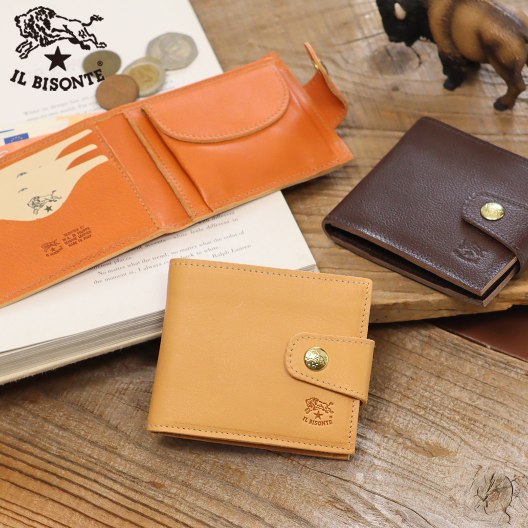 IL BISONTE（イルビゾンテ） 財布 二つ折り財布 レザー二つ折り財布