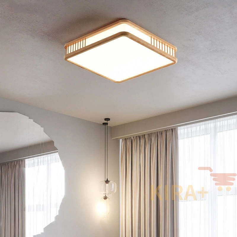 シーリングライト 和風 led 木目調 天然木 長方形 四角形 円形 調光調