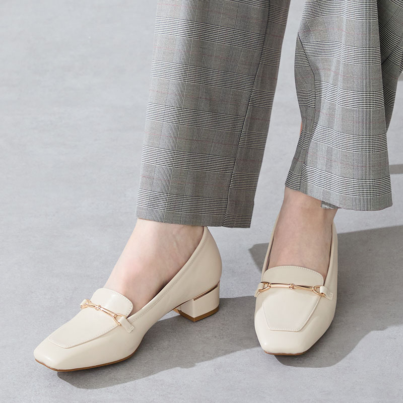 WA ORiental TRaffic レディース ローファー ビットローファー 太め