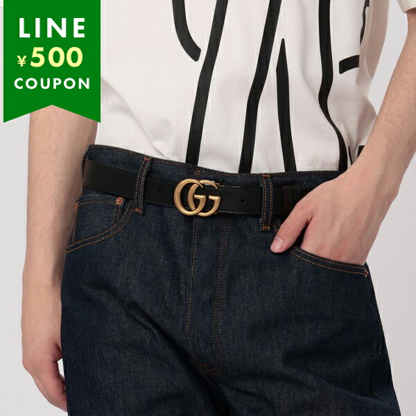 GUCCI（グッチ） ベルト ダブルG ブラック ブラウン メンズ GUCCI
