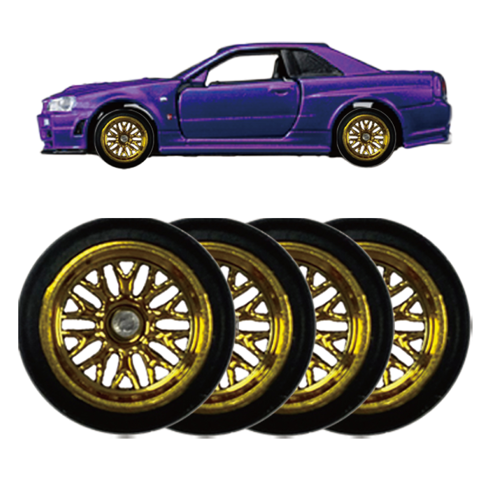 1/64 改造用 ホイール タイヤ 1台分セット トミカ Tomica ホット