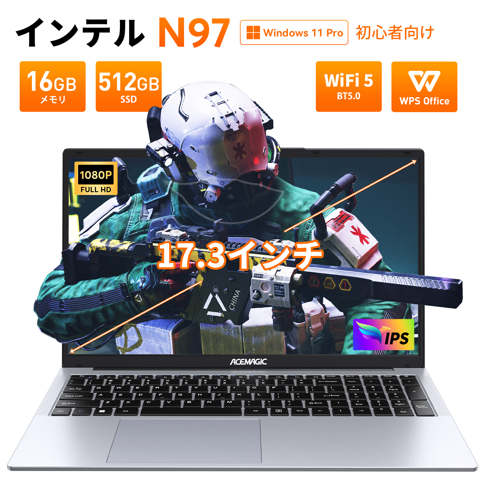 Office搭載 ACEMAGIC ノートパソコン ノートPC Intel AlderLake N97