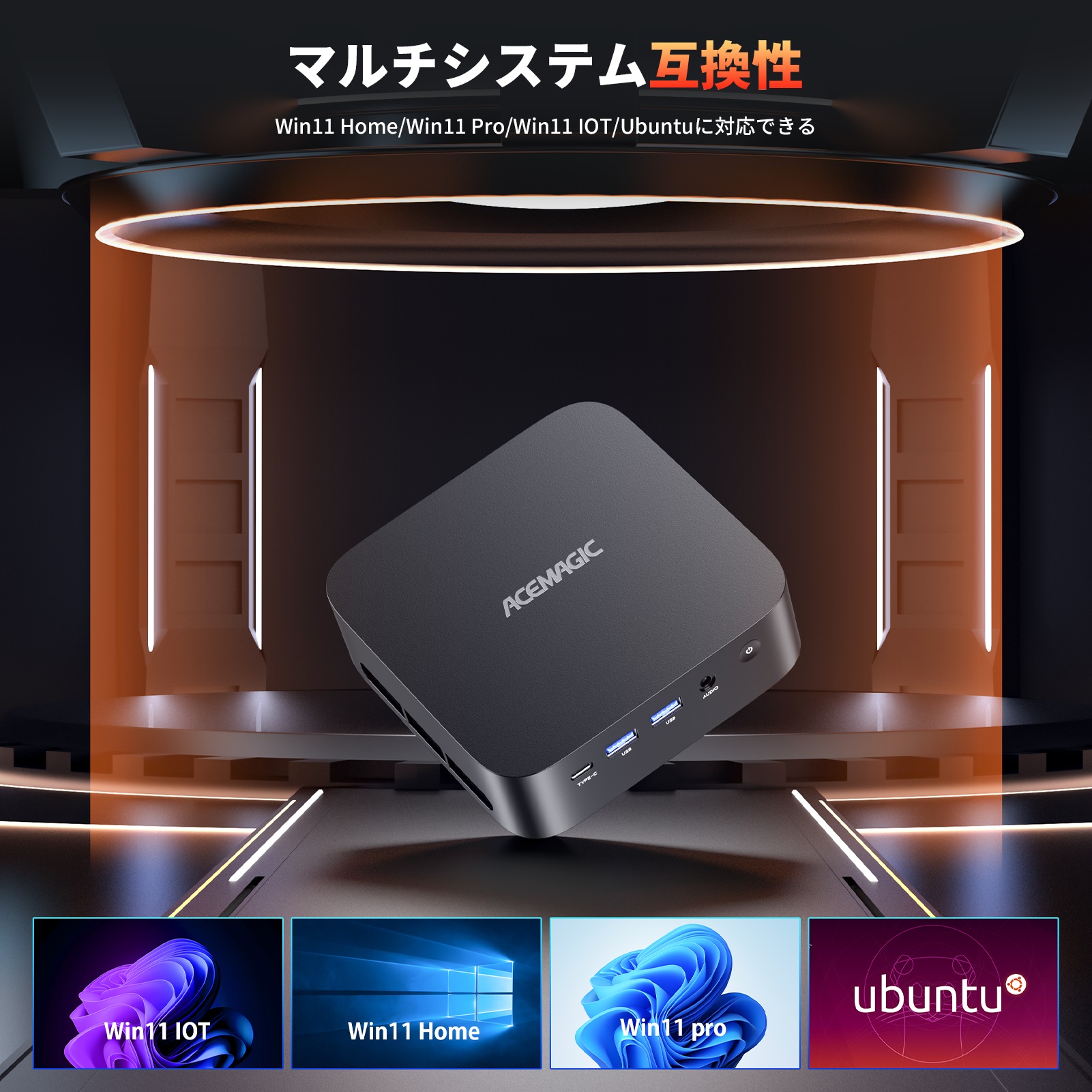 2025年最新 ミニpc AMD R5 7430U【16GB DDR4 512SSD M.2