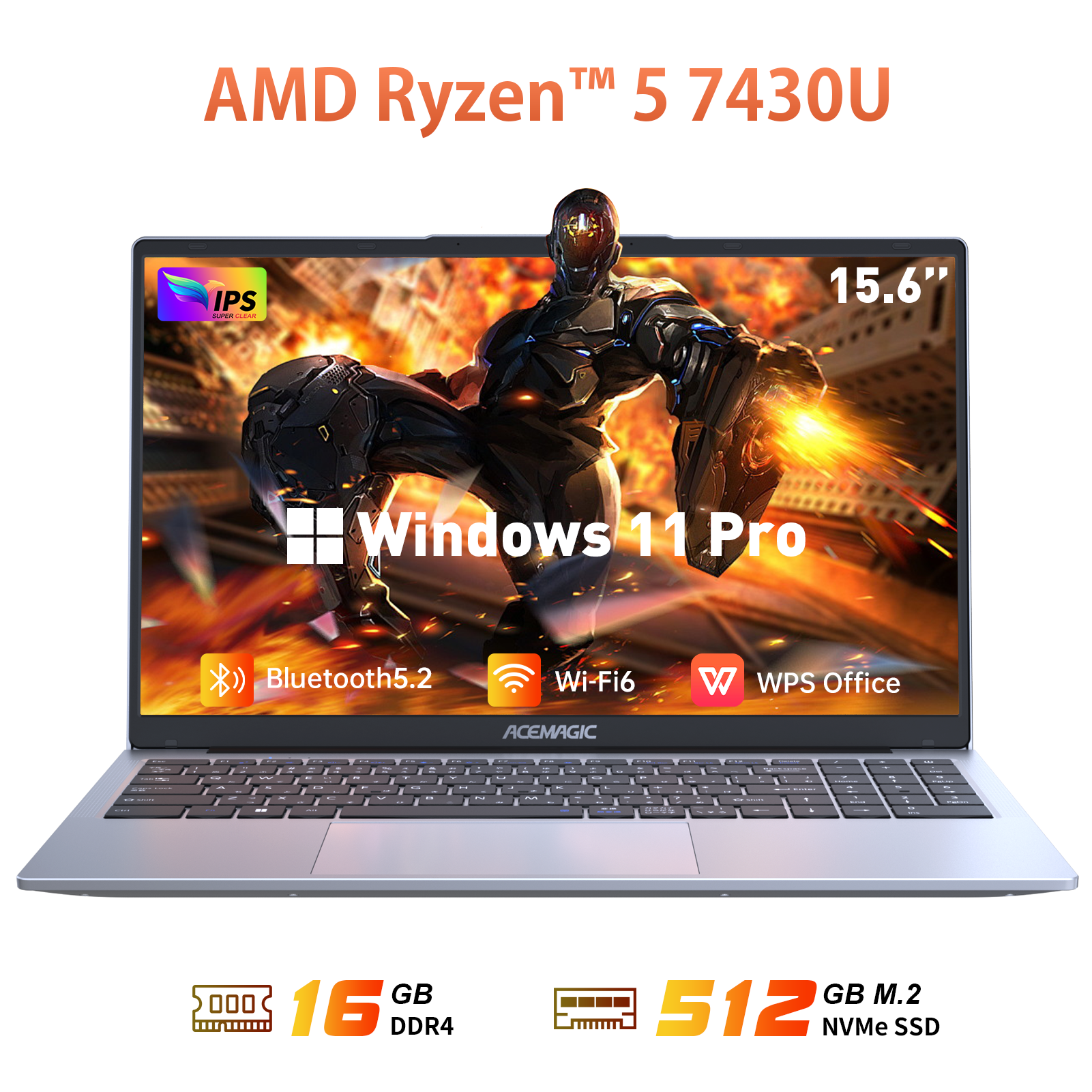 ノートパソコン AMD Ryzen5 7430U ノートPC 6C12T 15.6インチ メモリ