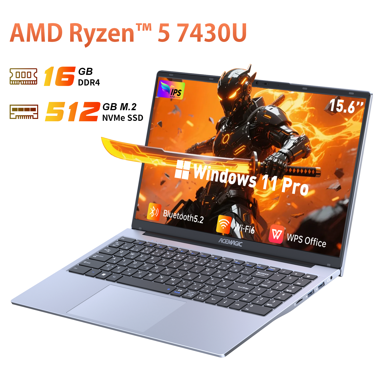 ノートパソコン AMD Ryzen5 7430U ノートPC 6C12T 15.6インチ メモリ