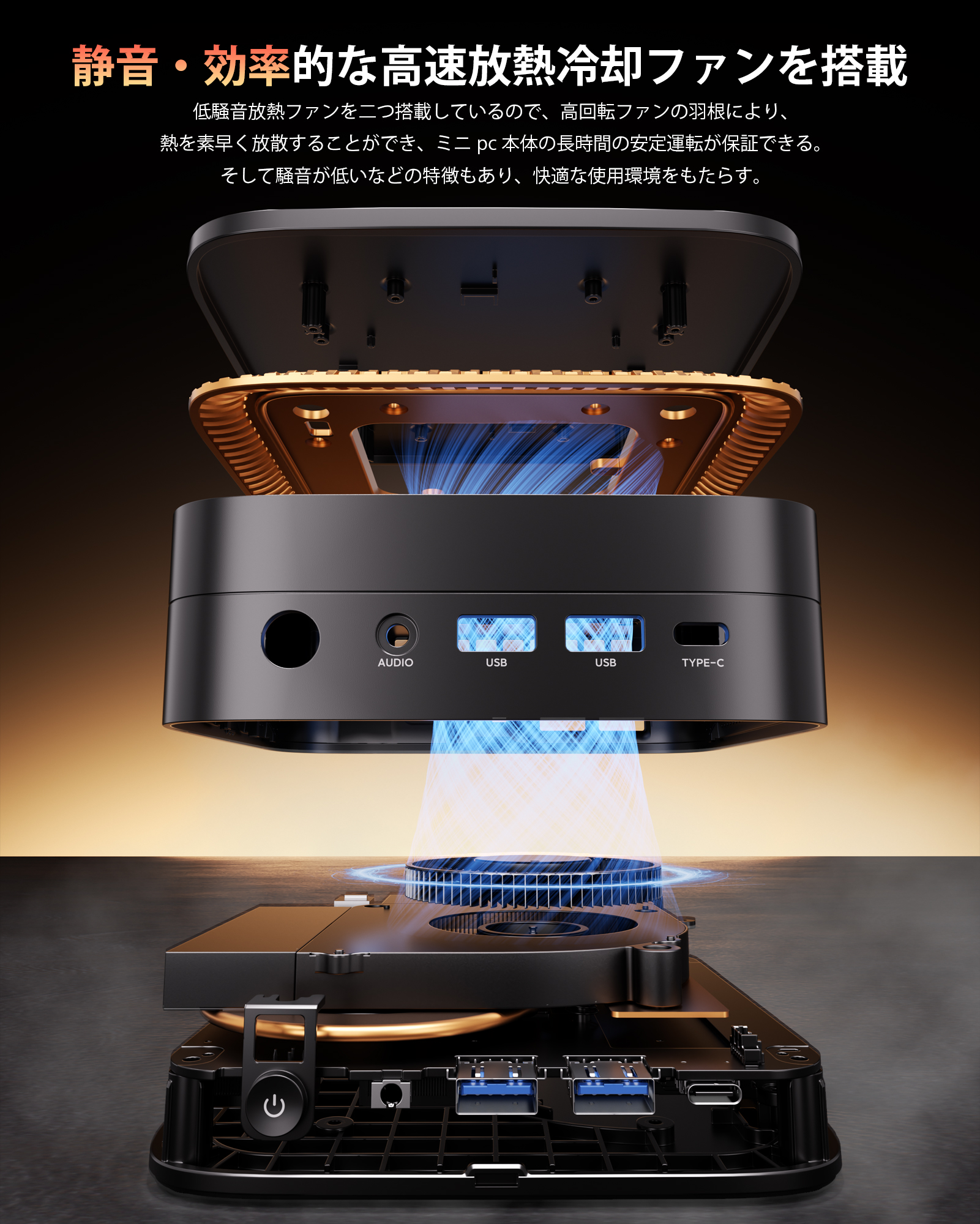 NIPOGI mini pc Ryzen 3300U 動作より安定 4C/4T 最大3.5GHz Win11 Pro