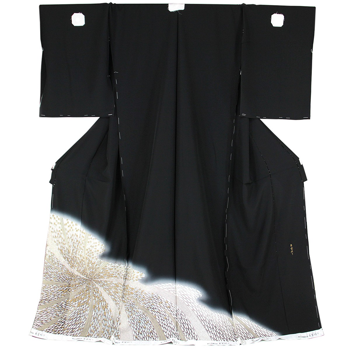 黒留袖 仮絵羽 -8- 東雲絞り 丹後ちりめん 絹100% : あおい 正直問屋