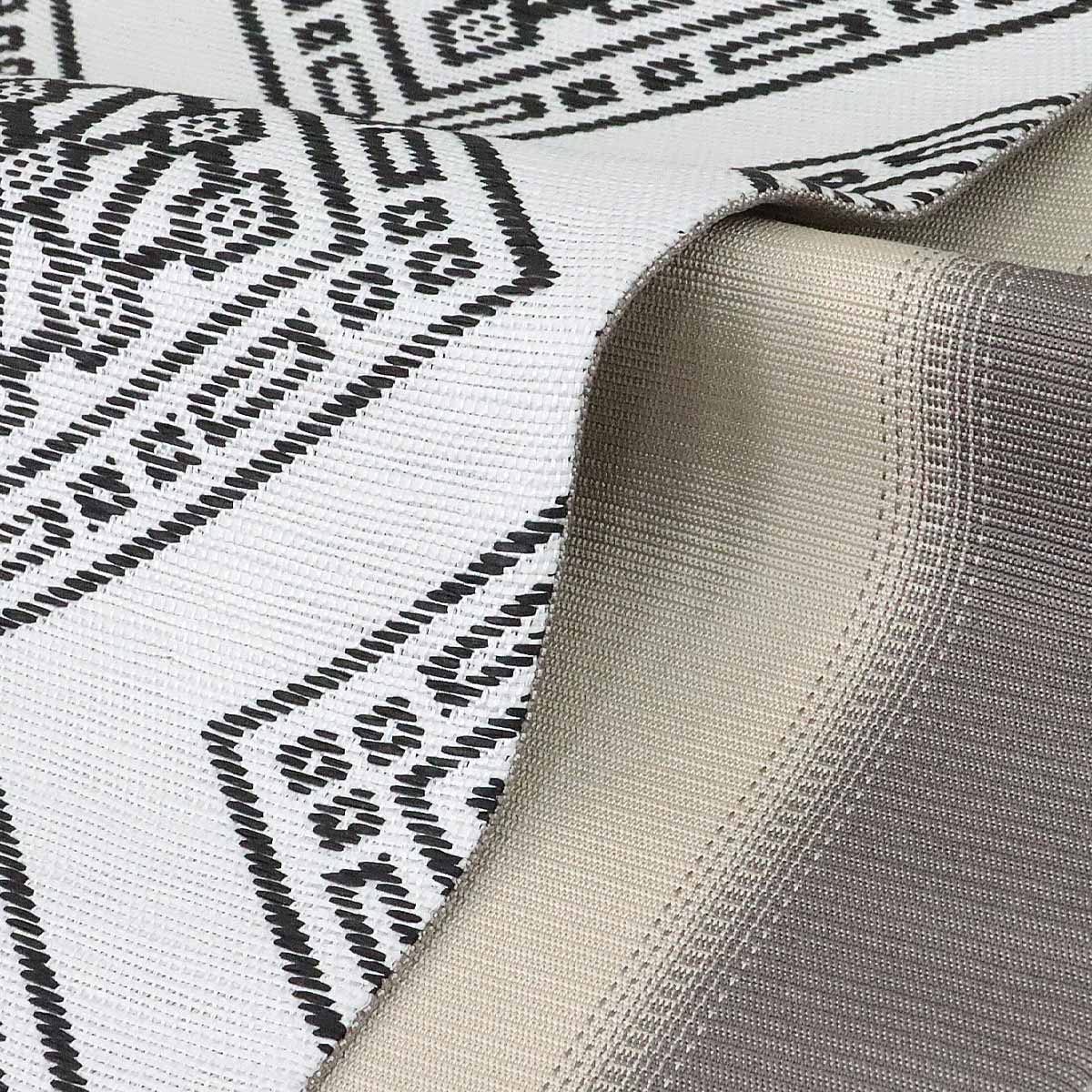 宝来屋 半幅帯 紙こぎん四寸 -30C- 大菱 白 米沢織 長尺 絹/和紙