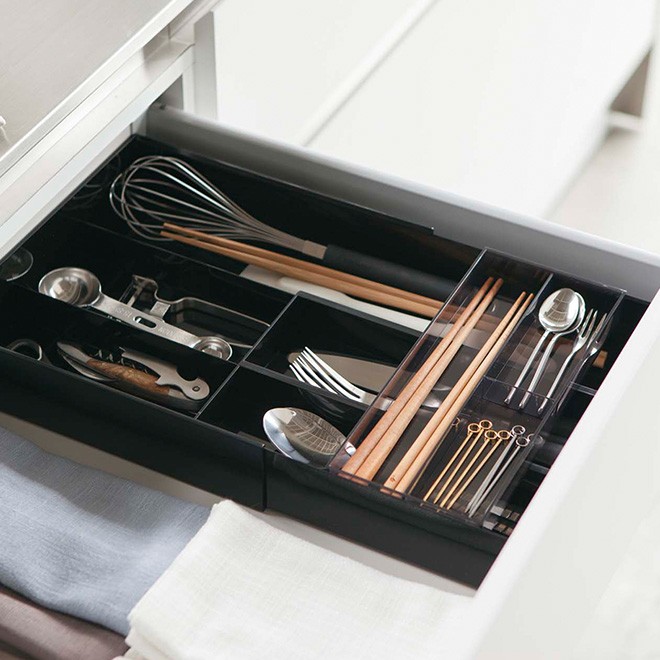 tower 山崎実業 カトラリーケース 収納ケース トレー カトラリー