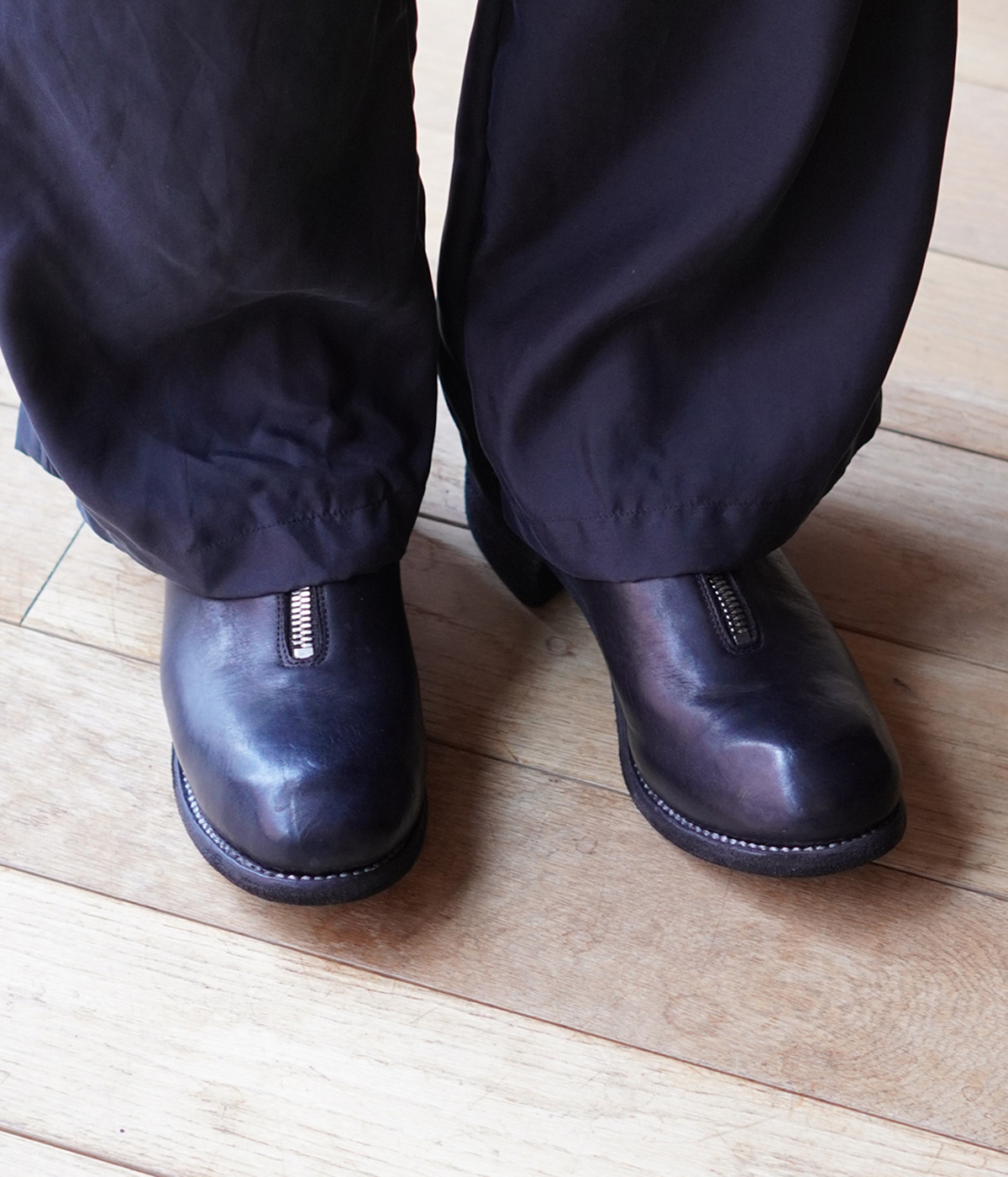 GUIDI（グイディ） ： PL1 FRONT ZIP BOOTS HORSE FULL GRAIN ： PL1