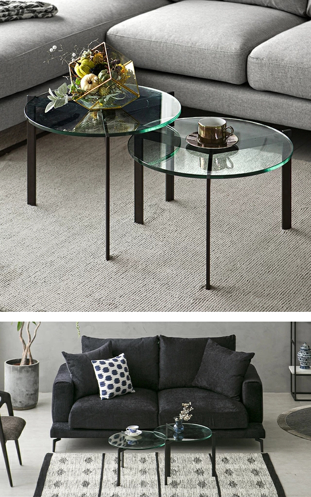 ARMONIA（アルモニア） センターテーブル ガラステーブル Parm