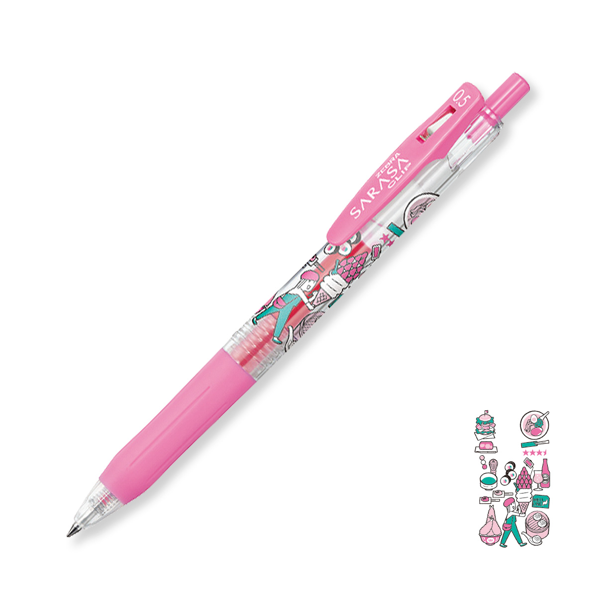 サラサ ゼブラ JJ15-Y2 ゲルボールペン サラサクリップ0．5 Y2