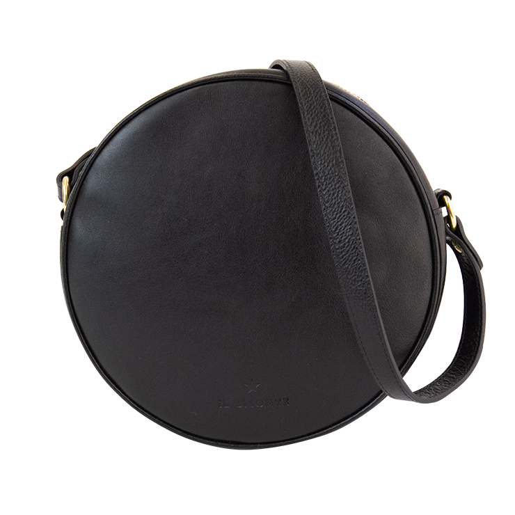 イルビゾンテ IL BISONTE レザーサークルショルダーバッグbcr328