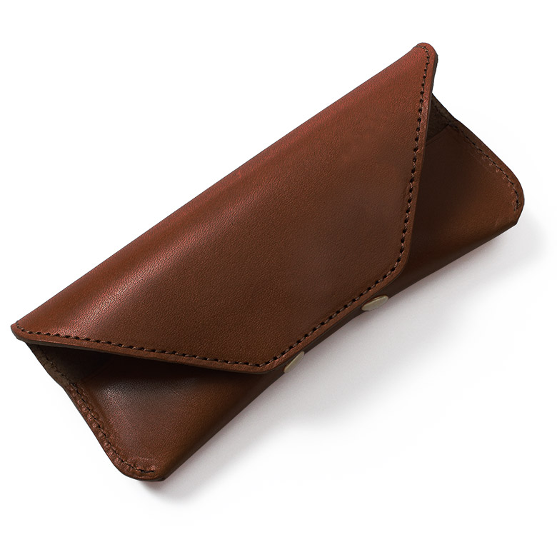 メガネケース 革 おしゃれ 名入れ 栃木レザー メンズ スリム 本革 軽量