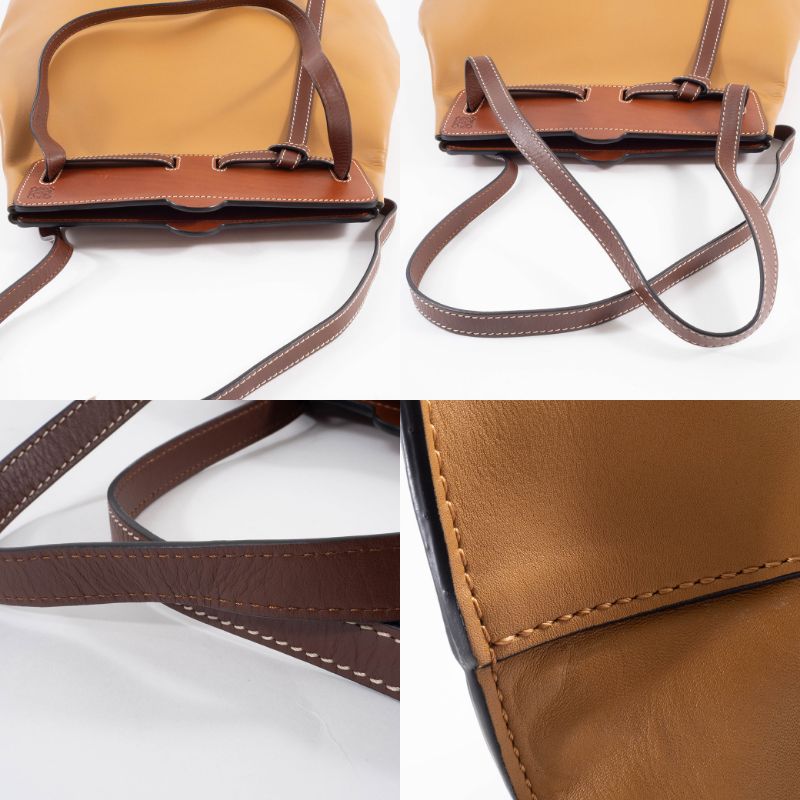 ロエベ ラゾ トートバッグ カーフレザー キャメル レディース A4収納可