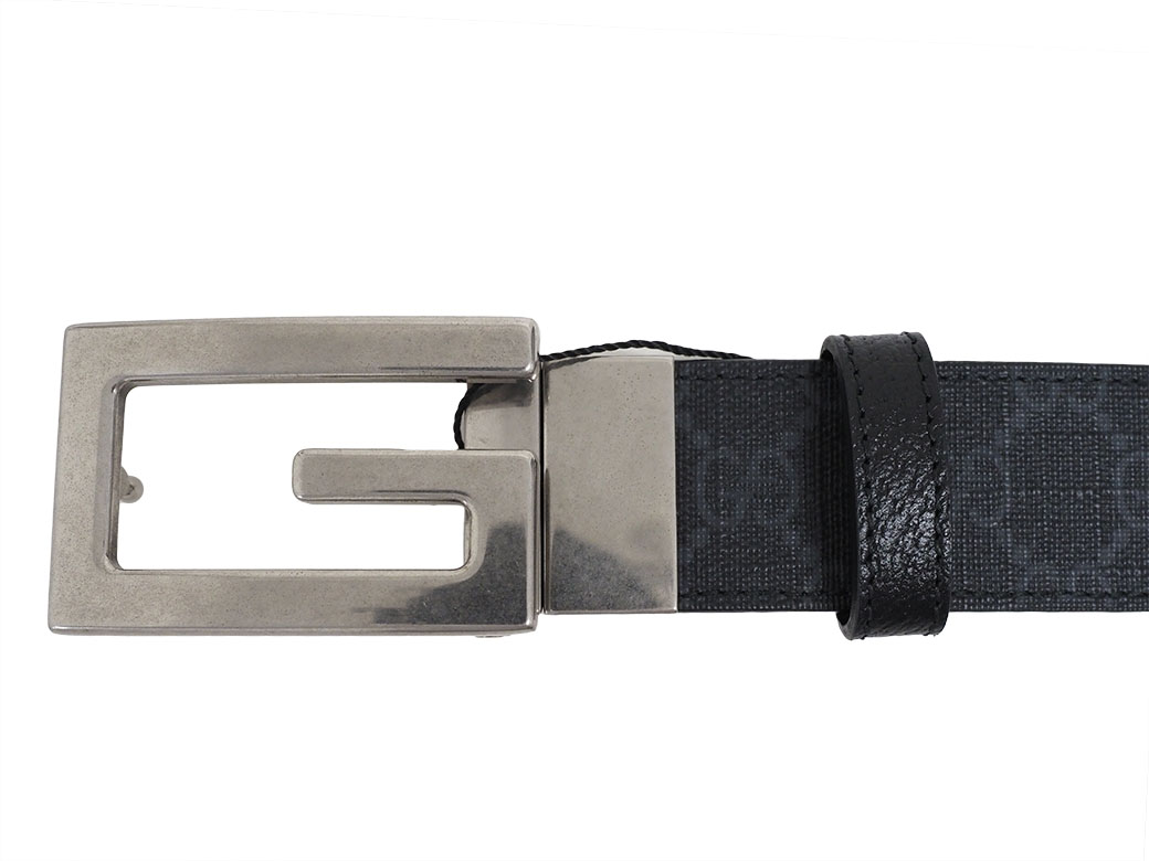 GUCCI（グッチ） スクエアG バックル リバーシブル ベルト 35mm 80cm