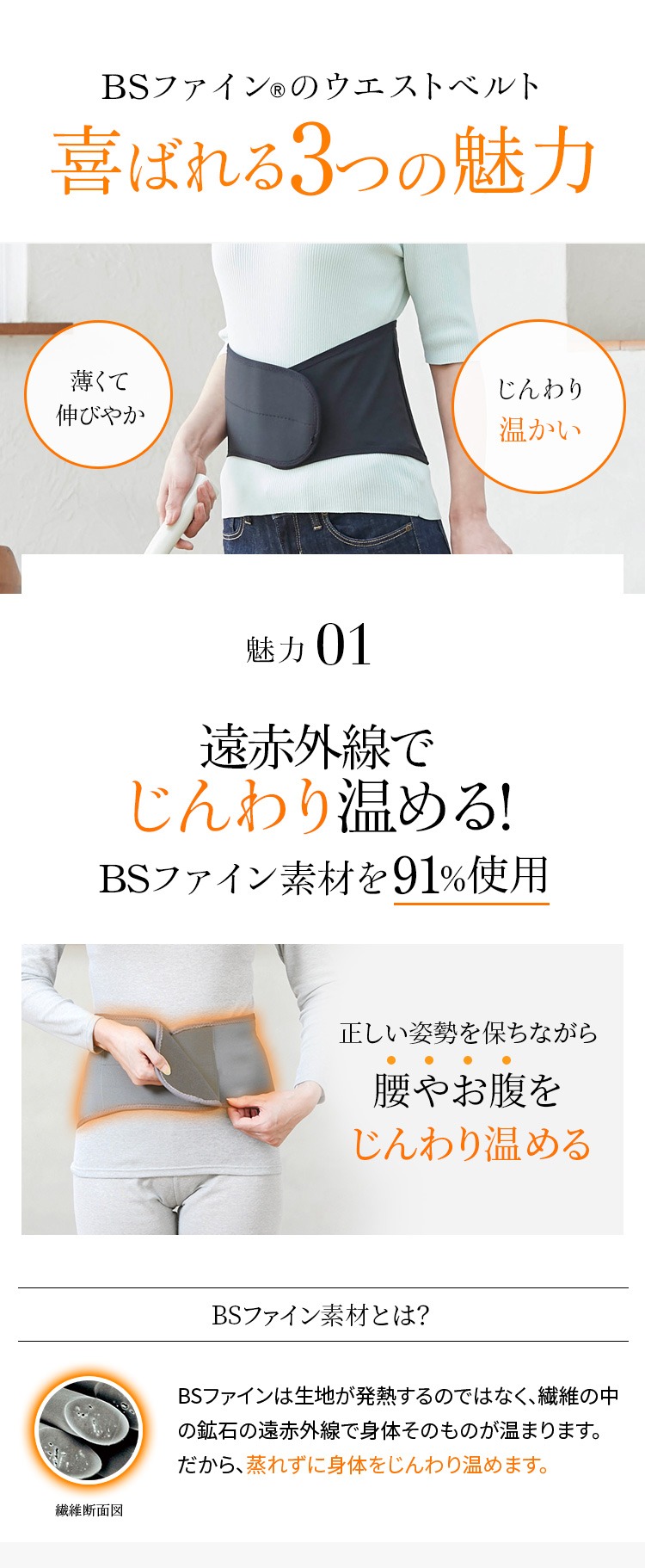 BSファイン]ウエストベルト【公式】｜腰サポーター 腰痛ベルト 姿勢