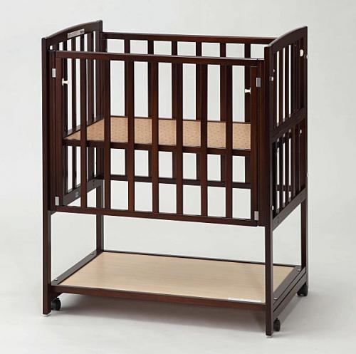 ヤマサキ ベビーベッド 6ヵ月 レンタル らくらくダブルドアー90 超小型