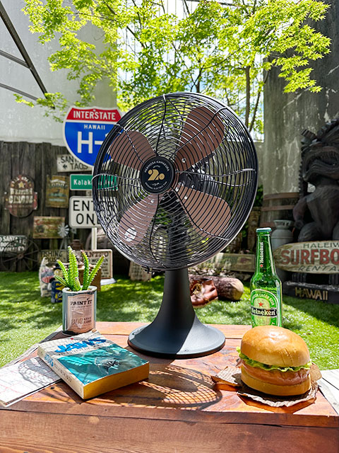 扇風機 ハモサ レトロファン テーブル （ブラック） HERMOSA RETORO