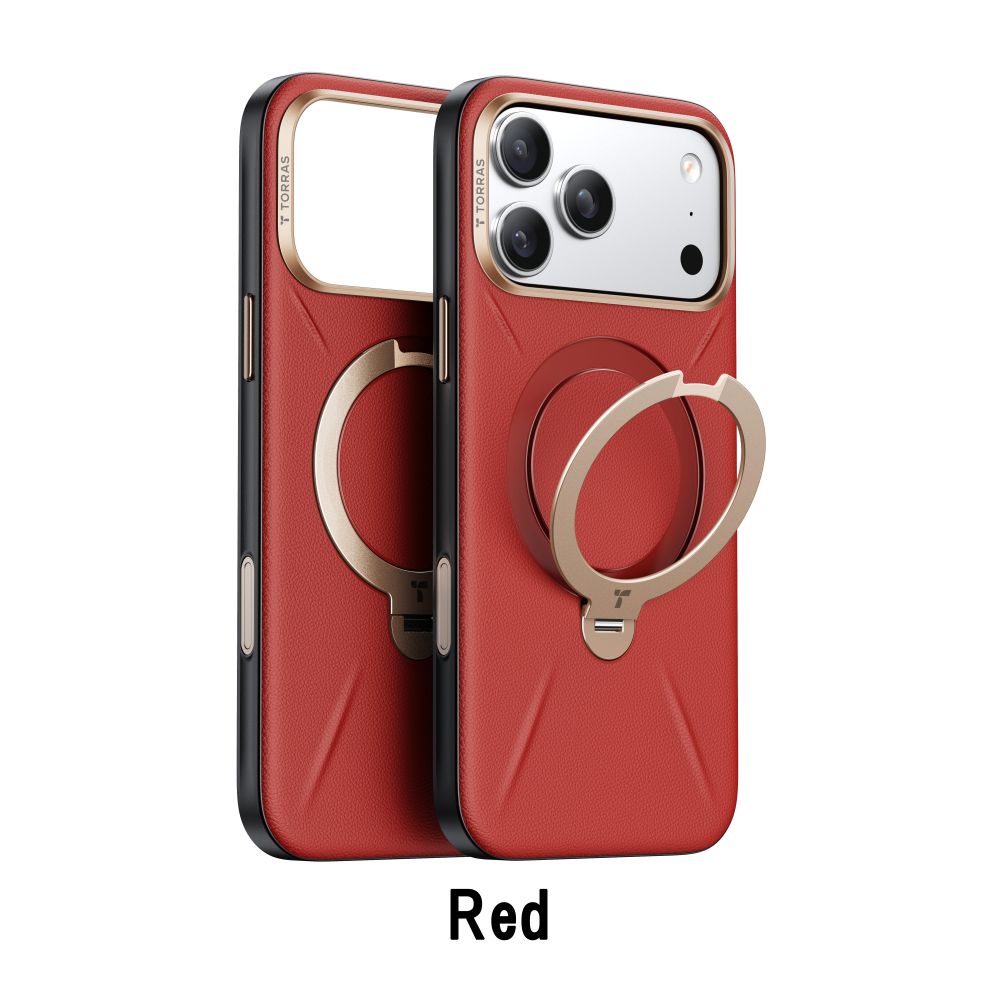 TORRAS Torras Ostand Q3 レザートーン Case for iPhone17 17Pro