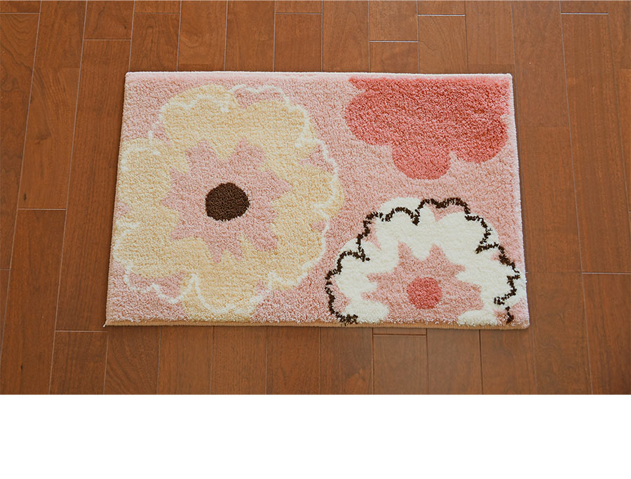 スミノエ 玄関マット フィオレ 50×80 cm 洗える 日本製 滑り止め