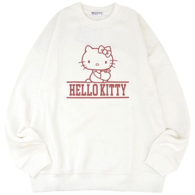 ハローキティ 裏起毛 スウェット トレーナー ビッグ オーバーサイズ