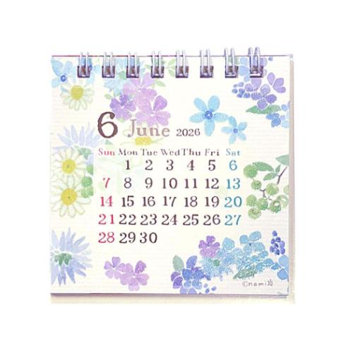 nami 2026 Calendar ミニ卓上カレンダー2026年 クローズピン