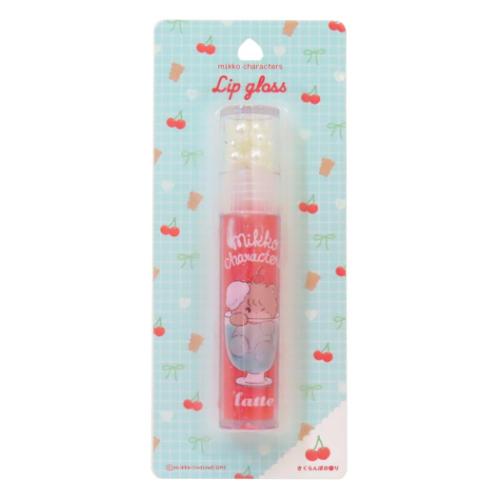 コスメ雑貨 mikko illustrations リップグロス さくらんぼの香り ラテ