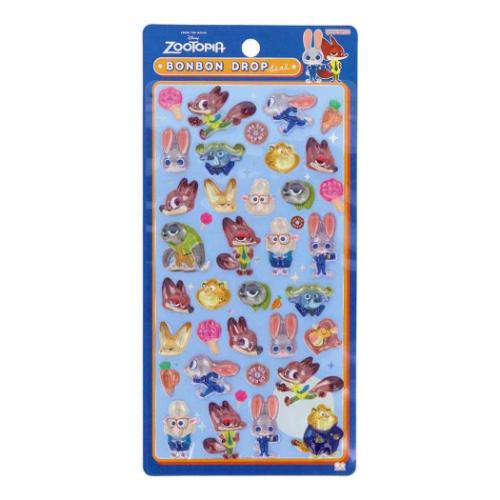 ズートピア キャラクター シールシート ボンボンドロップシール