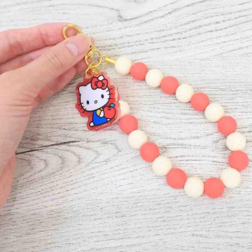 スマホアクセ ラバービーズストラップ ハローキティ サンリオ ティーズ