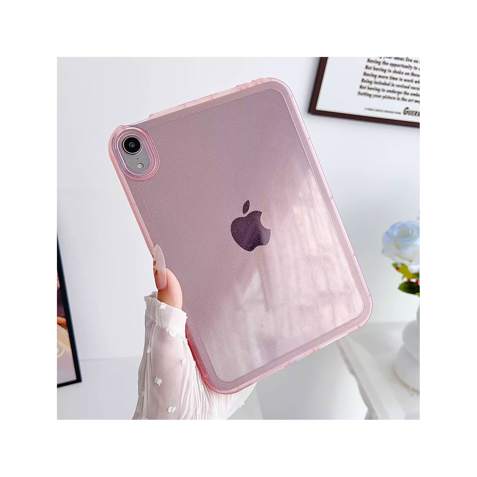 iPad Apple mini 7 ケース 耐衝撃 カバー 2024モデル 半透明 TPU素材製