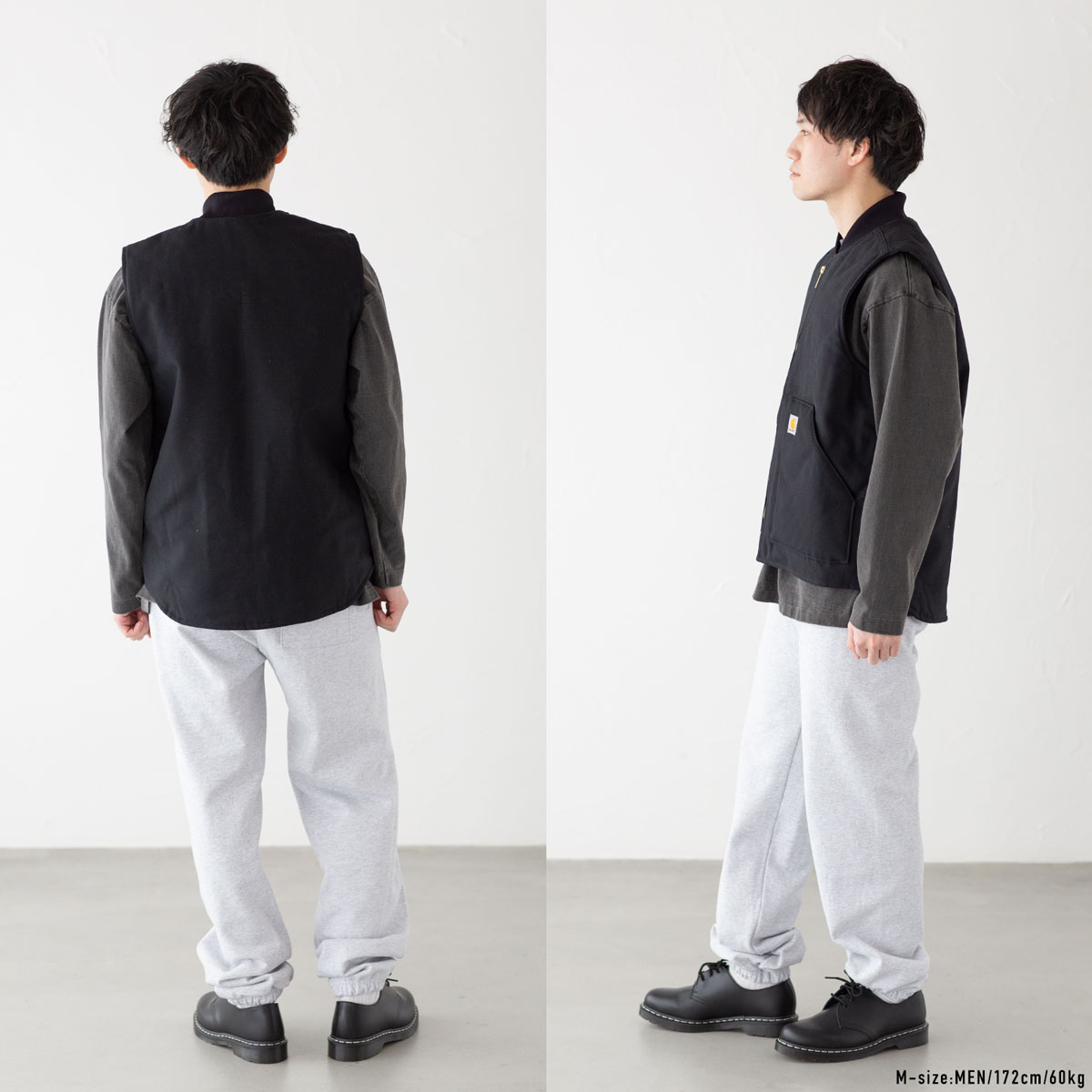 カーハート ダック ベスト キルティング裏地 中綿 カーハート