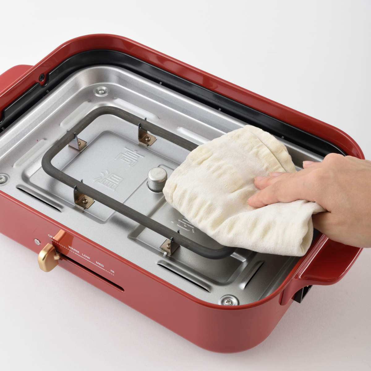 BRUNO（ブルーノ） コンパクトホットプレート たこ焼きプレート付き 蓋