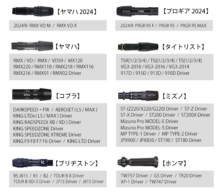 ゴルフ パーツ シャフト スリーブ付き ATTAS KING USTマミヤ