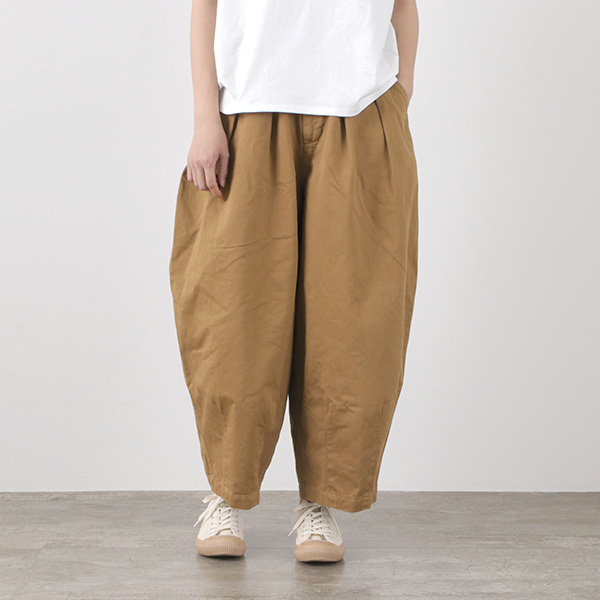 HARVESTY（ハーベスティ） コットンチノ サーカスパンツ / メンズ