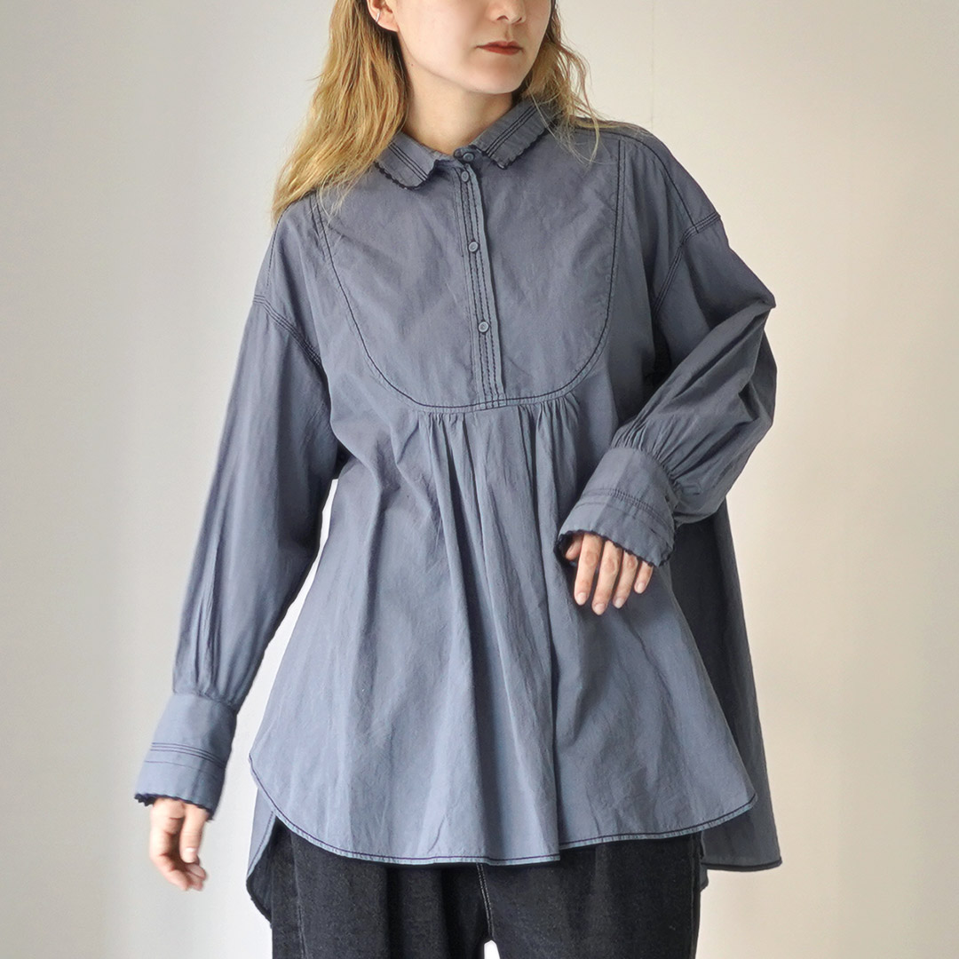 tumugu（ツムグ） ふわふわコットン チュニックブラウス / レディース