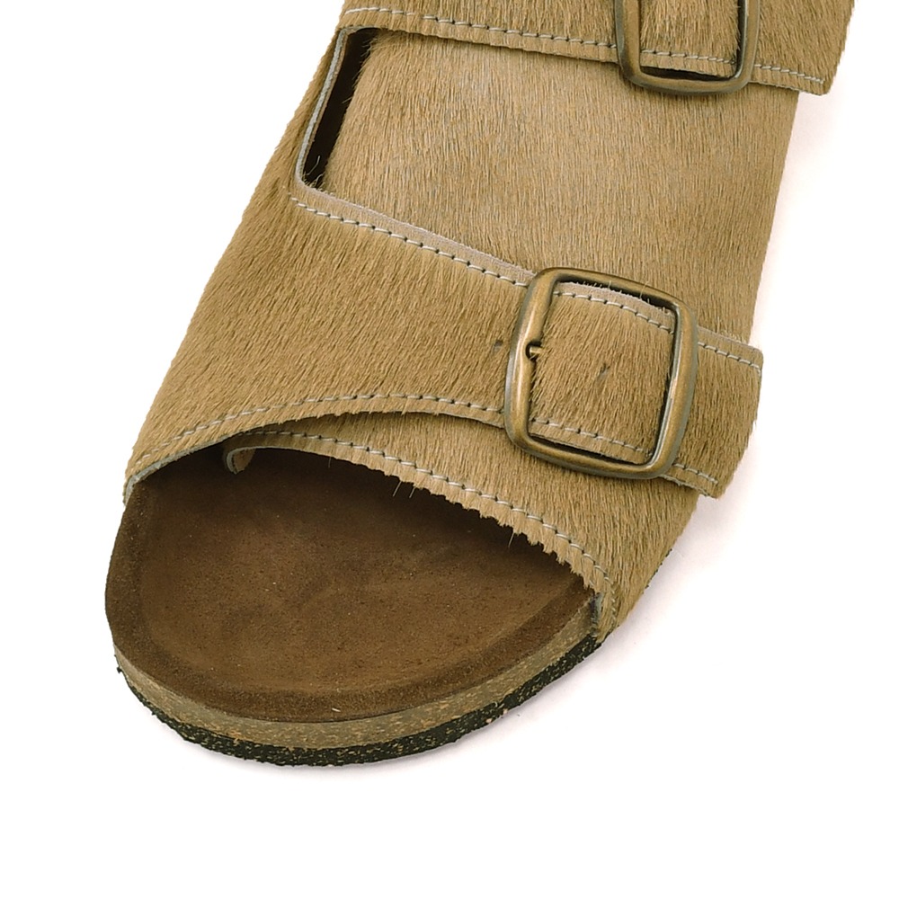 ボサボ BOSABO ハラコサンダル メンズ スリッポンタイプ ダブルモンク