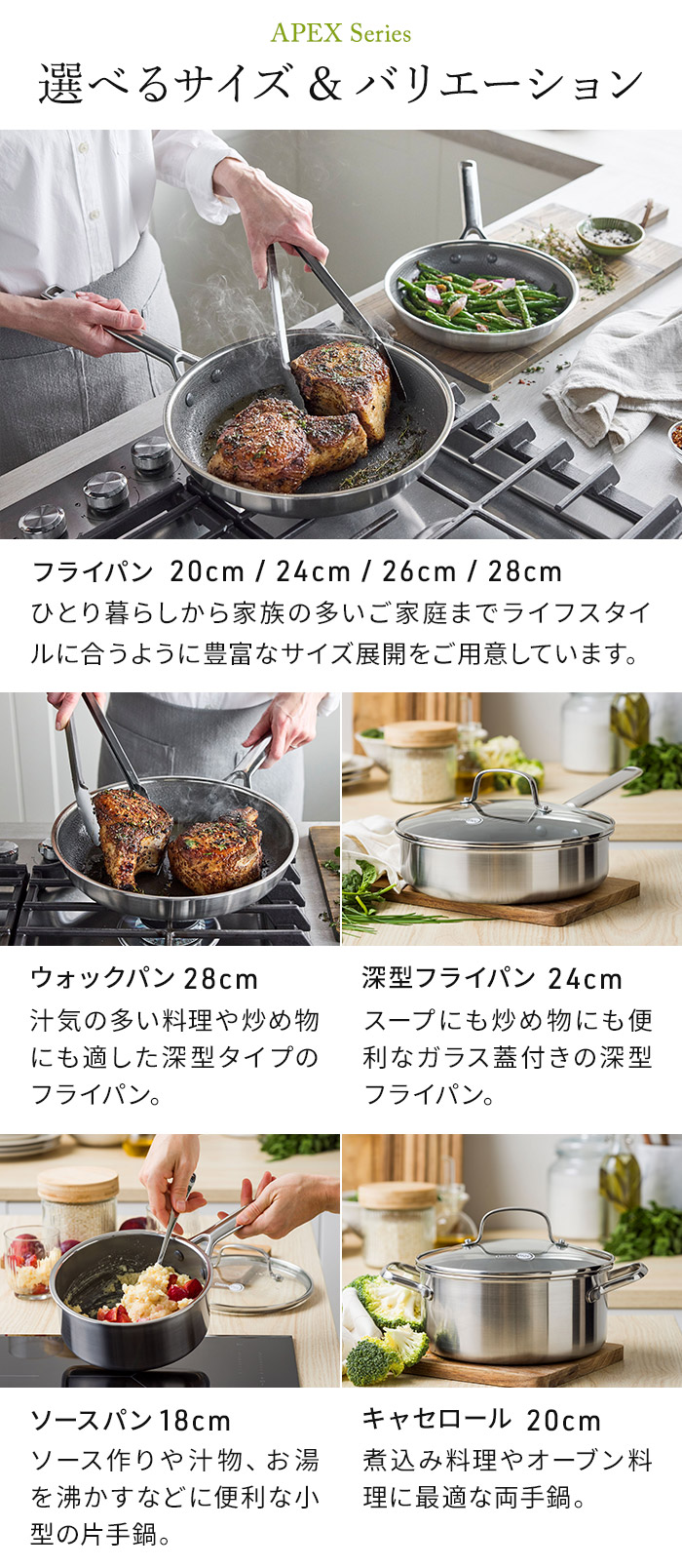 GREEN PAN（グリーンパン） APEX エーペックス ソースパン 18cm ガラス
